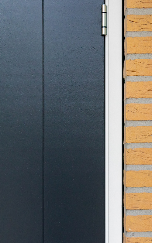 isolatie houten openslaande garagedeur