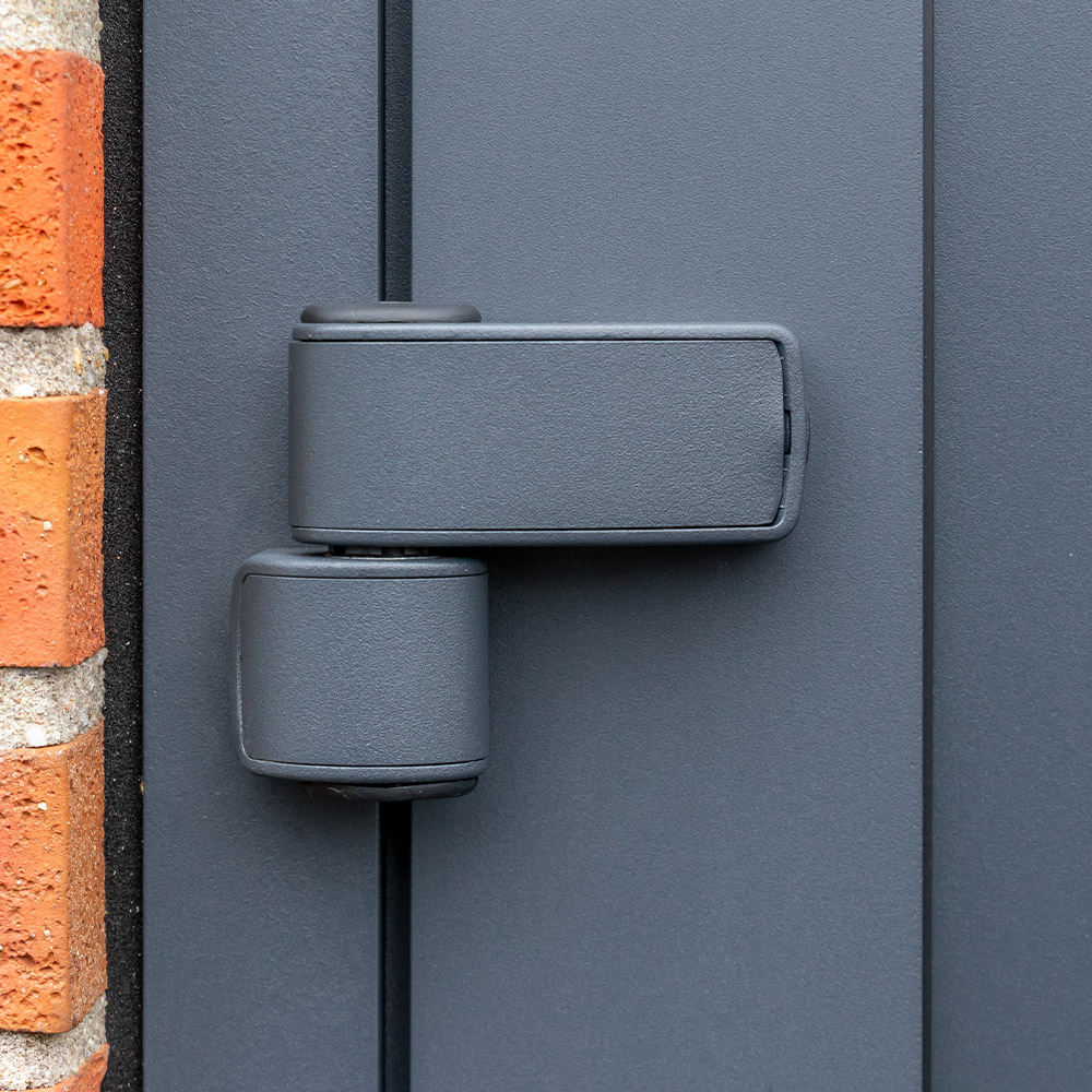 Openslaande garagedeur RAL7021