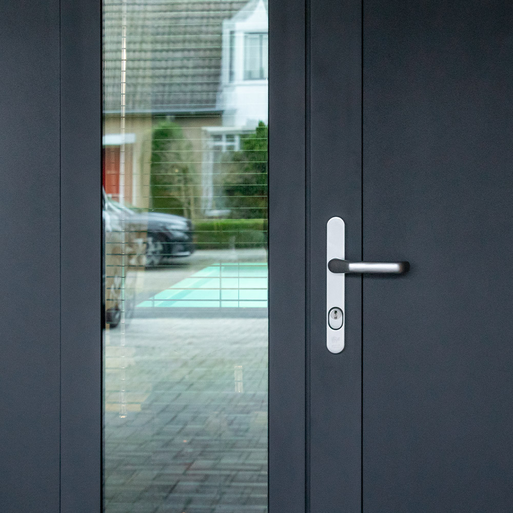 Garagedeur met glas