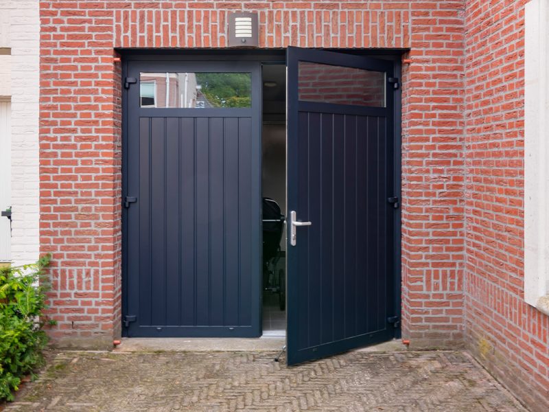 Garagedeur met glas