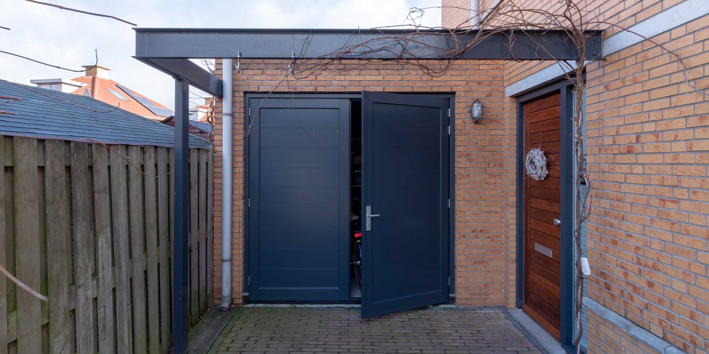 Houten openslaande deur