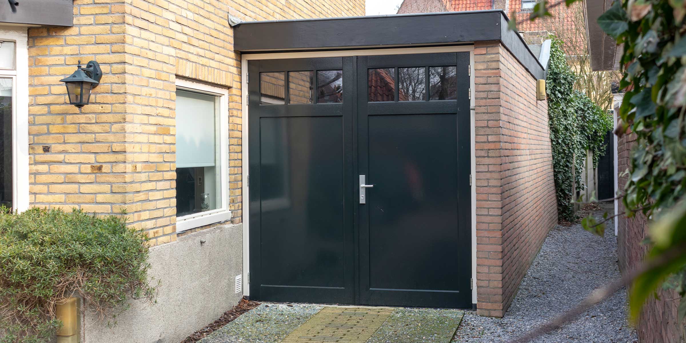 Openslaande deuren met raampjes