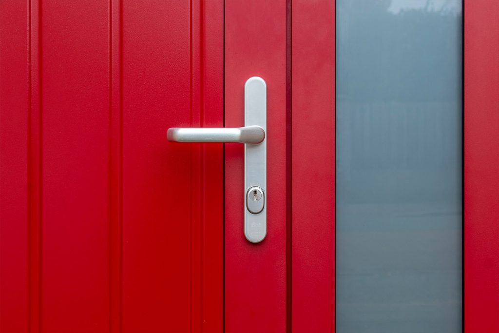 Openslaande deuren rood