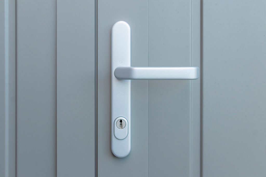 Openslaande garagedeur grijs