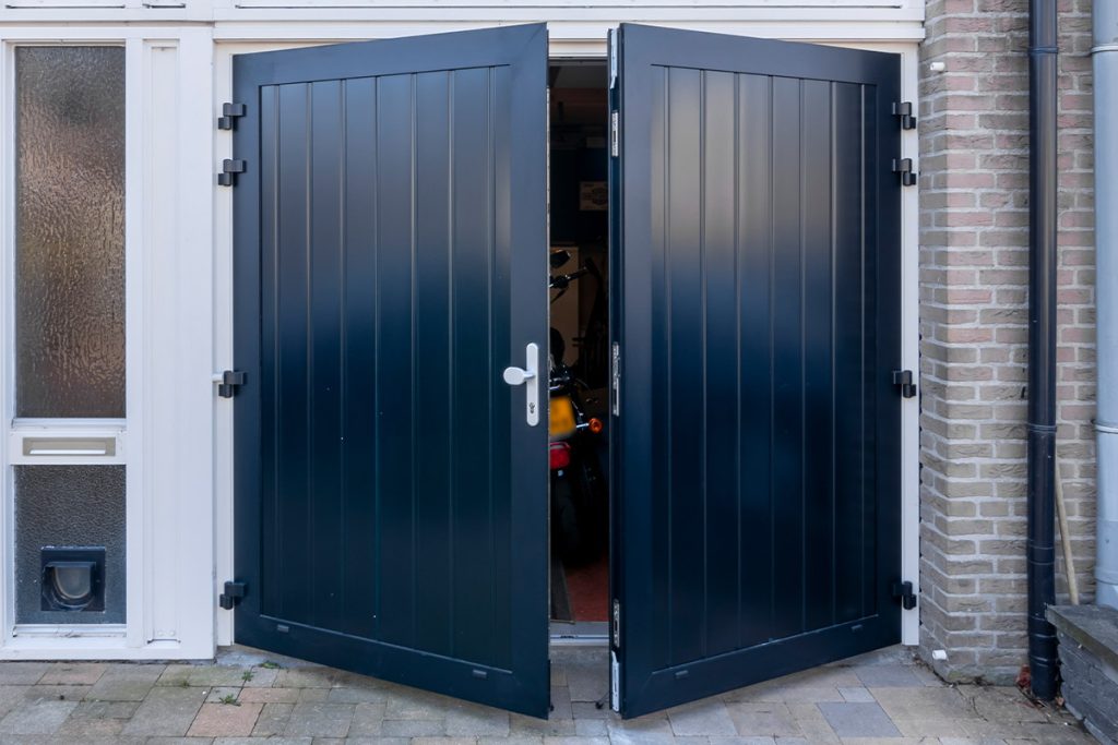 Openslaande garagedeuren antraciet
