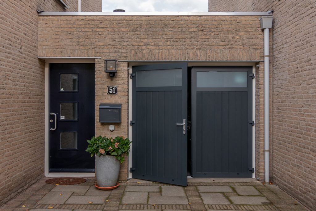 Openslaande garagedeuren antraciet