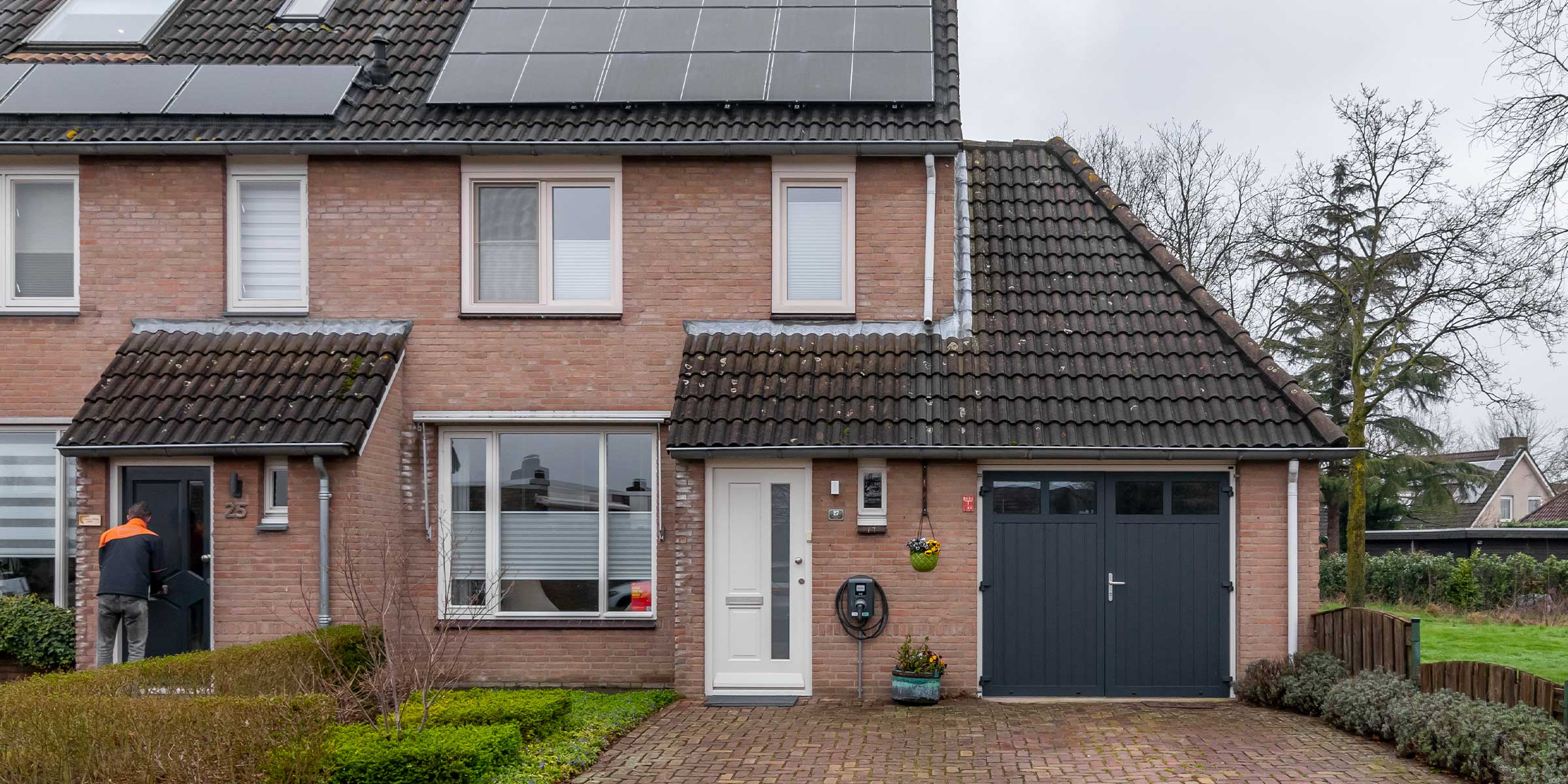 Openslaande garagedeuren antracietgrijs