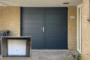 berendsen oude kanteldeur vervangen door garagedeur