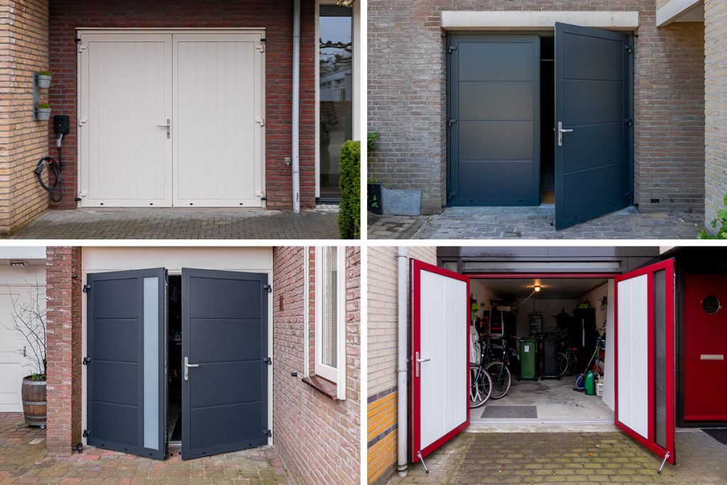 Kunststof openslaande garagedeur