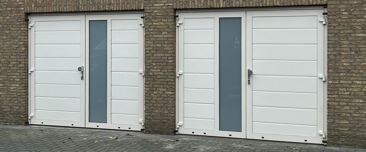 Witte onderhoudsvrije schuurdeuren